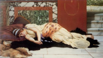 Godward Arte - Endymion 1893 dama neoclásica John William Godward